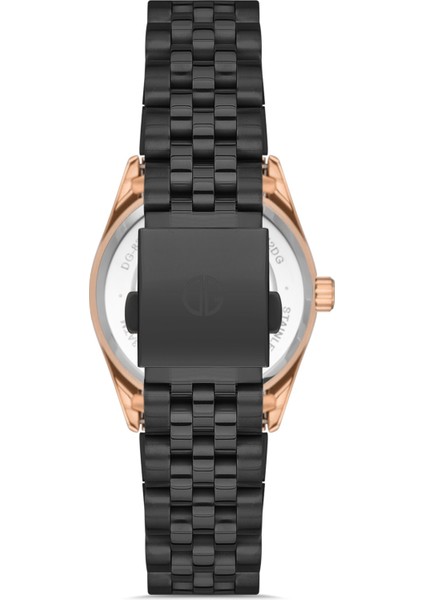 Davıd Guner Rose Siyah Kaplamalı Siyah Kadranlı Kadın Kol Saati DG-8383LA-R2 modelleri