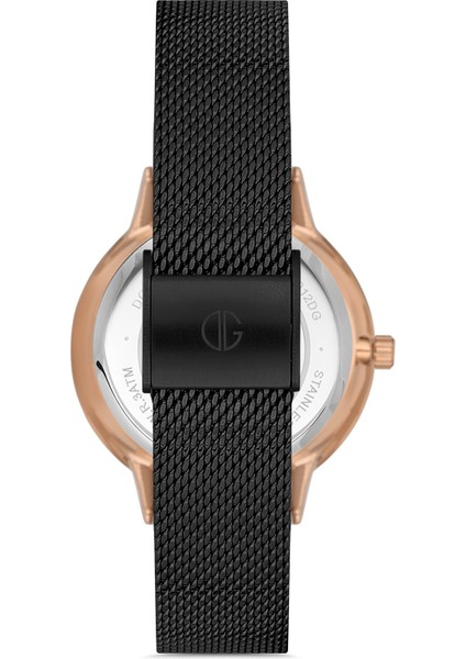 Davıd Guner Rose Siyah Kaplamalı Siyah Kadranlı Kadın Kol Saati DG-8310LC-R2 modelleri