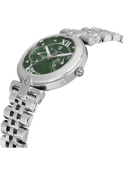 Davıd Guner Gümüş Kaplamalı Yeşil Kadranlı Kadın Kol Saati DG-8727LA-A10 modelleri