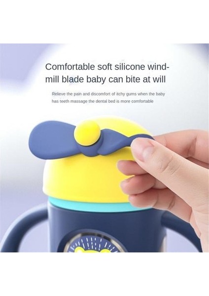 240ML/300ML Su Kupası, Uçak Kafa Slide Cover, Çocukların Saman ile Büyük Kapasiteli Su Kabına Sahip Içmeyi Öğrenmesi Için Uygundur (Yurt Dışından)