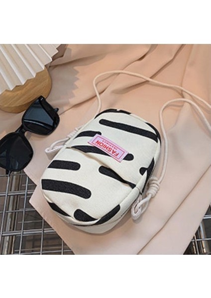 Canvas Inek Dokusu, Bir Omuz Moda Mini Cep Telefonu Çantası ile Küçük Çantalı (Yurt Dışından) fırsatları
