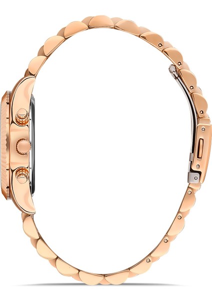 Davıd Guner Rose Kaplamalı Beyaz Kadranlı Kadın Kol Saati DG-8340LA-C1 fiyatları