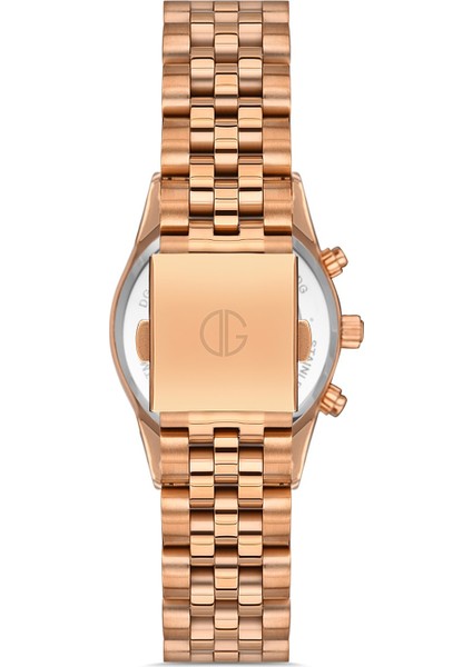 Davıd Guner Rose Kaplamalı Beyaz Kadranlı Kadın Kol Saati DG-8340LA-C1 modelleri