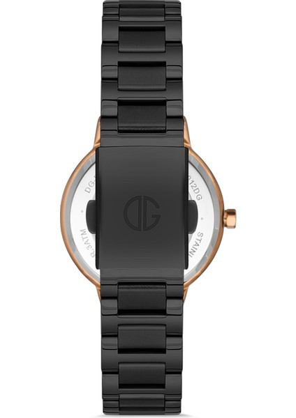 Davıd Guner Rose Siyah Kaplamalı Siyah Kadranlı Kadın Kol Saati DG-8324LA-R2 modelleri