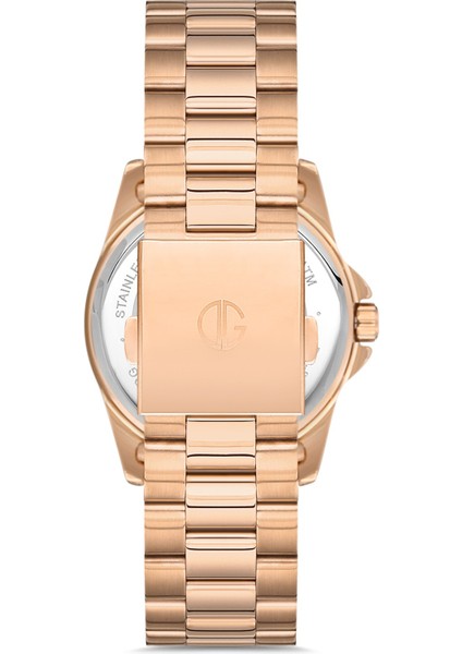 Davıd Guner Rose Kaplamalı Beyaz Kadranlı Kadın Kol Saati DG-8308LA-C1 modelleri