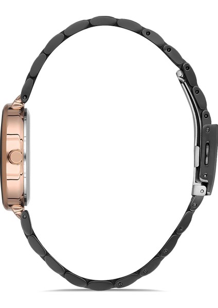 Davıd Guner Rose Siyah Kaplamalı Siyah Kadranlı Kadın Kol Saati DG-8138LA-R2 fiyatları