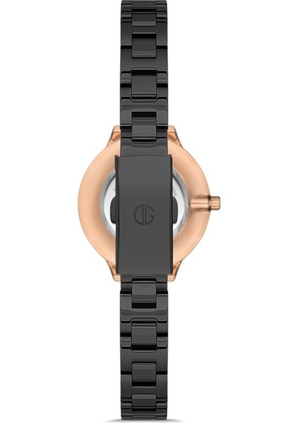Davıd Guner Rose Kaplamalı Siyah Kadranlı Kadın Kol Saati DG-8172LA-R2 modelleri