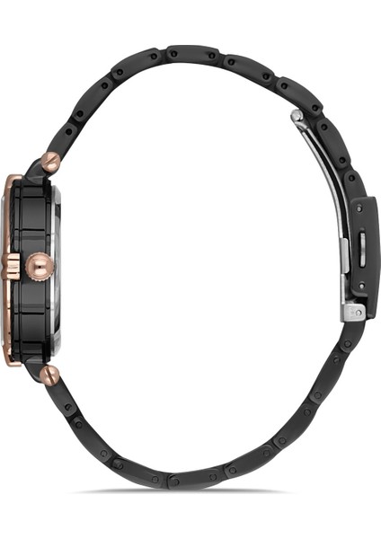 Davıd Guner Siyah Kaplamalı Siyah Kadranlı Kadın Kol Saati DG-8175LA-G2 fiyatları