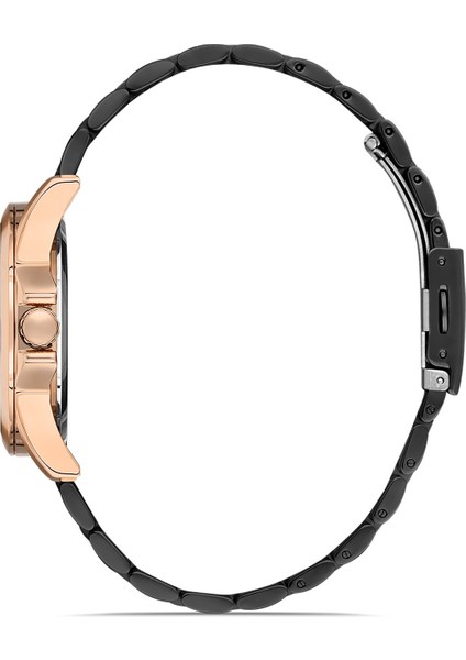 Davıd Guner Rose Siyah Kaplamalı Siyah Kadranlı Kadın Kol Saati DG-8308LA-R2 fiyatları