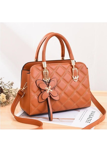 Kore Tarzı Moda Eşkenar Eşdeğer Çanta, Kadın Çantası Basit Omuz Messenger Çantası (Yurt Dışından)