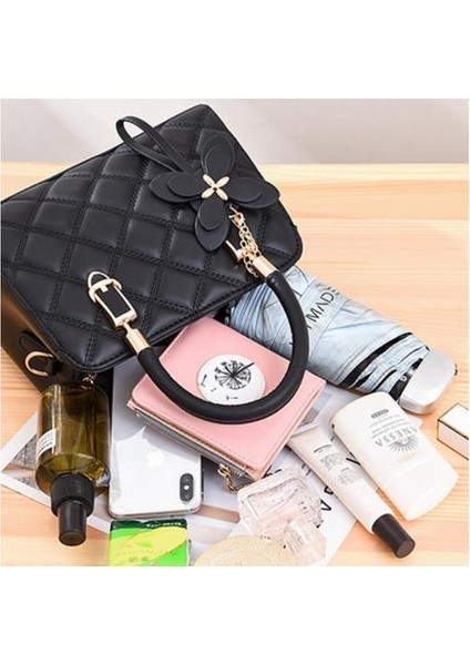 Kore Tarzı Moda Eşkenar Eşdeğer Çanta, Kadın Çantası Basit Omuz Messenger Çantası (Yurt Dışından) indirimleri