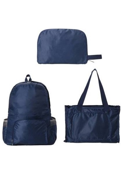 Açık Spor Su Geçirmez Rahat Sırt Seyahat Katlanır Çift Amaçlı Sırt Iş Hediye Depolama Çantası (Yurt Dışından)