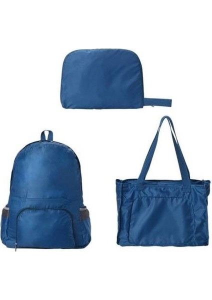 Açık Spor Su Geçirmez Rahat Sırt Seyahat Katlanır Çift Amaçlı Sırt Iş Hediye Depolama Çantası (Yurt Dışından)