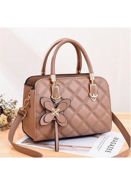 Kore Tarzı Moda Eşkenar Eşdeğer Çanta, Kadın Çantası Basit Omuz Messenger Çantası (Yurt Dışından)
