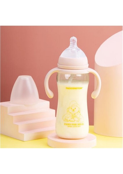 Çocuklar Için 1PSC300ML Ppsu Şişesi, Saplı Geniş Çaplı Sütten Kesme Cihazı, Düşmeye Dirençli (Yurt Dışından)