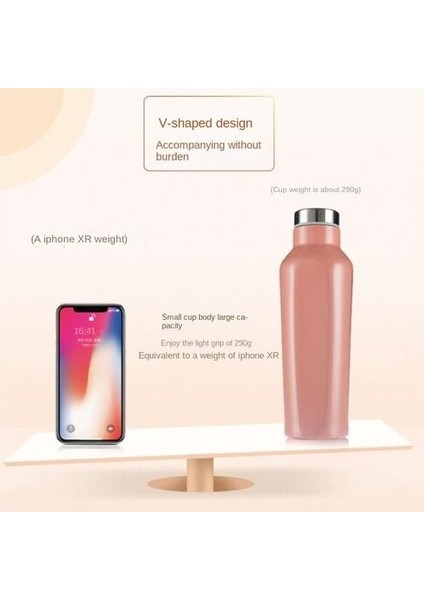 500ML 304 Paslanmaz Çelik Termos Kupası, Açık Hava Spor Su Şişesi, Öğrenci Büyük Kapasiteli Su Kupası (Yurt Dışından) fırsatları