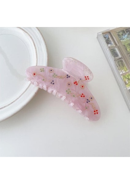 Asetik Asit Plaka Saç Klipsi, Güzel Tatlı Retro Kız Saç Klibi (Yurt Dışından)