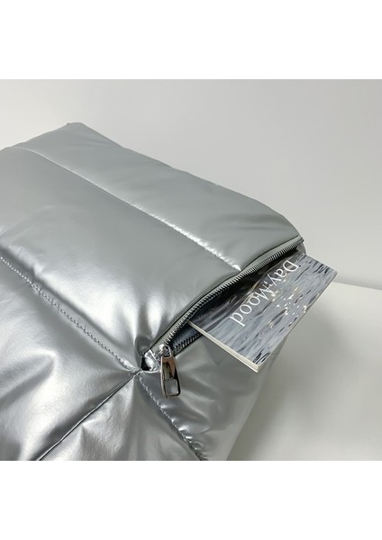Kadınlar Için Puffer Tote Çanta Büyük Kapasiteli Hafif Omuz Çantası (Yurt Dışından)