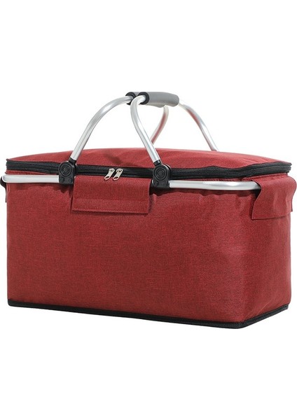 32 Litre Büyük Kapasiteli Katlanabilir Yalıtımlı Piknik Çantası - 40X23X20CM (Yurt Dışından)