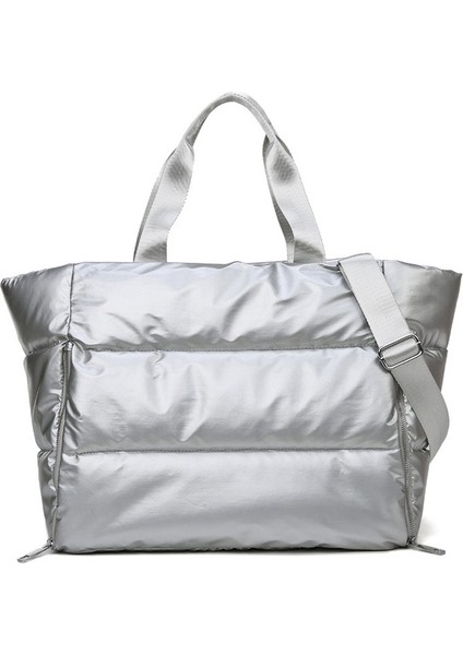 Kadınlar Için Puffer Tote Çanta Büyük Kapasiteli Hafif Omuz Çantası (Yurt Dışından)
