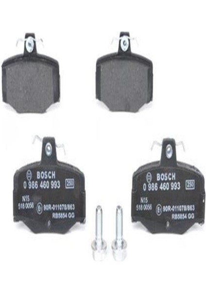 0986460993 Balata Fren Arka-(Nissan: PRIMERA-P11 96-02 1.6/almera 02- ) (WC169568)