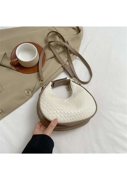 Zarif Vintage Stil Timsah Desenli Omuz Çantası (Yurt Dışından)