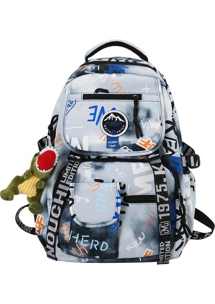 Graffiti Okul Çantası Spor Çantası Lise Üniversite Öğrencisi Sırt Çantası (Yurt Dışından)