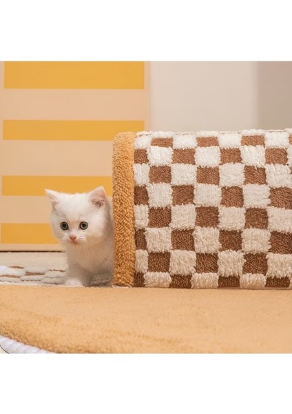 Ekose Desenli Yumuşak Kedi ve Köpek Kapalı Kedi Tüneli (Yurt Dışından) fiyatları