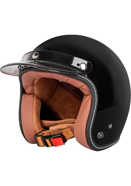 3c Uni Retro Motosiklet Kaskı (Yurt Dışından)