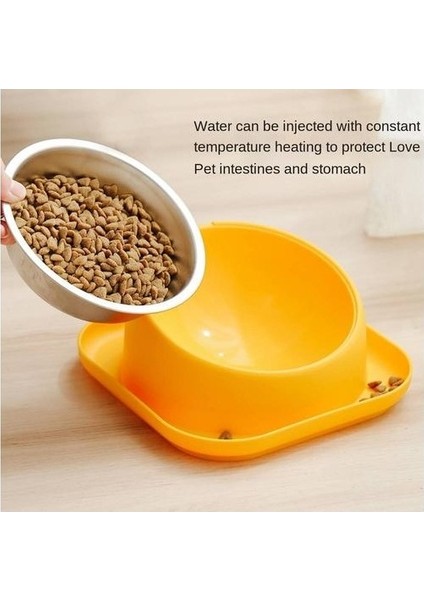 Köpek Kasesi Gıda Kasesi, Anti-Overdourning Eğimli Ağız Çift Kase Içme Suyu (Yurt Dışından)
