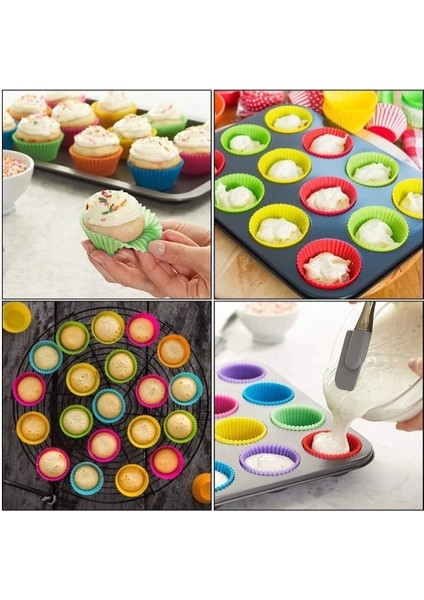 12'li Silikon Muffin Kalıbı