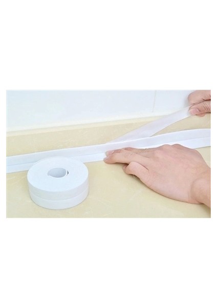 Beyaz Su Sızdırmaz Lavabo Kenar Bandı (Kutusuz)(3.2m)