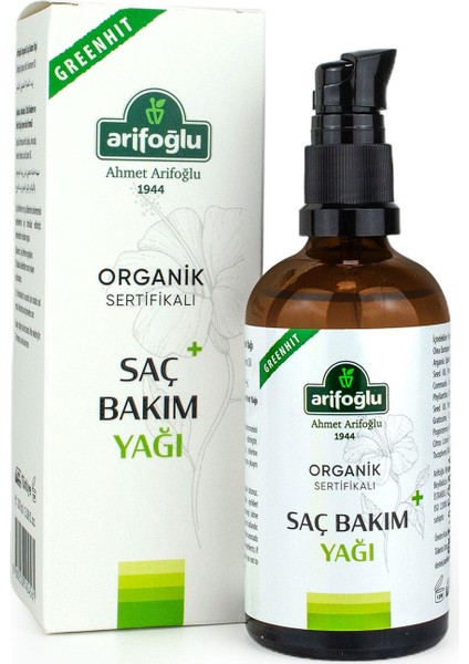 Organik Saç Bakım Yağı 100ml