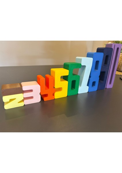 Sayıbloklarıpuzzle-Montesori Toplama Blokları-Eğitici Oyuncak