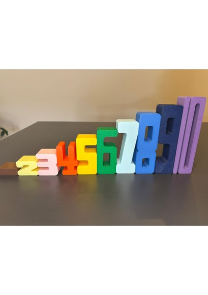 Sayıbloklarıpuzzle-Montesori Toplama Blokları-Eğitici Oyuncak modelleri