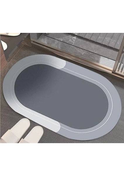 Oval Süper Emıcı Banyo Paspası