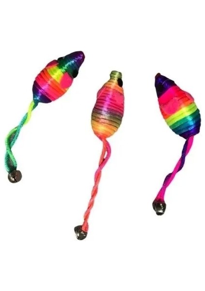 Çıngıraklı Ip Fare Kedi Oyuncağı