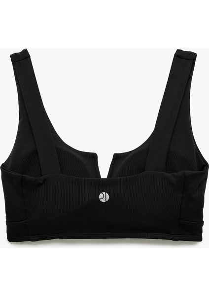 V Yaka Kolsuz Slim Fit Kaplı Interlok Sporcu Sütyeni fiyatları