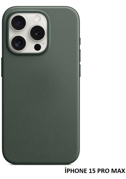 iPhone 15 Pro Max Için Magsafe Özellikli Mikro Dokuma Kılıf modelleri