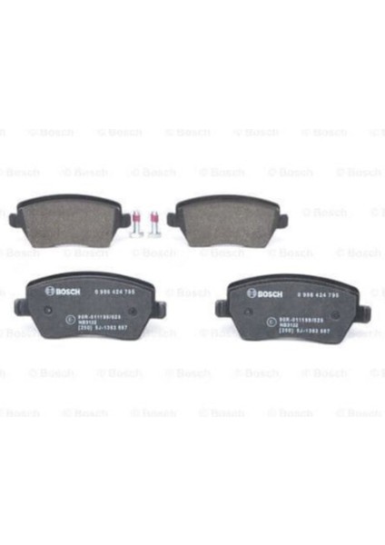 Renault Clio Iıı 1.2 1.4 1.6 Ön Fren Balatası 0986424795