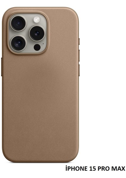 iPhone 15 Pro Max Için Magsafe Özellikli Mikro Dokuma Kılıf