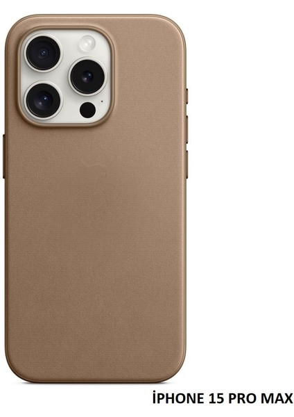 iPhone 15 Pro Max Için Magsafe Özellikli Mikro Dokuma Kılıf modelleri
