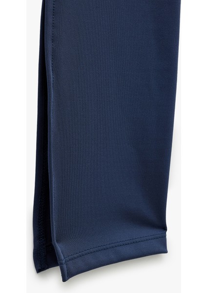Yüksek Bel Slim Fit Interlok Spor Tayt