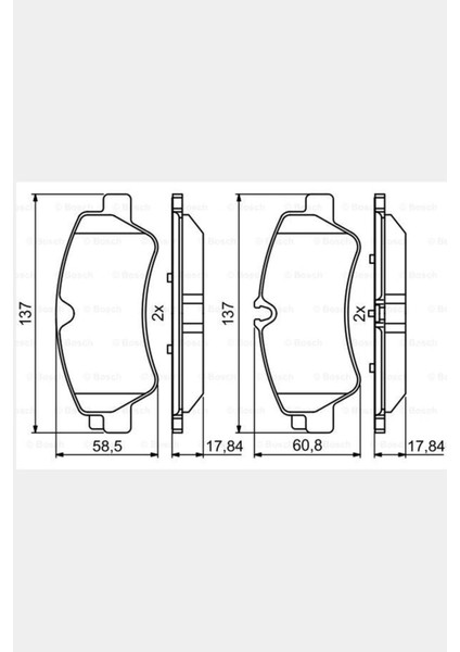 0986494796 Arka Fren Balata Takım Transit Custom V362-V347-V348 (12-) 2.2tdcı (Arka Tek Teker) fiyatları