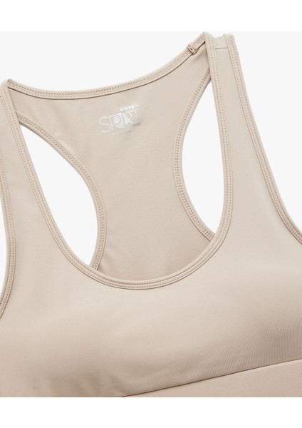 U Yaka Kolsuz Slim Fit Kaplı Sporcu Sütyeni modelleri