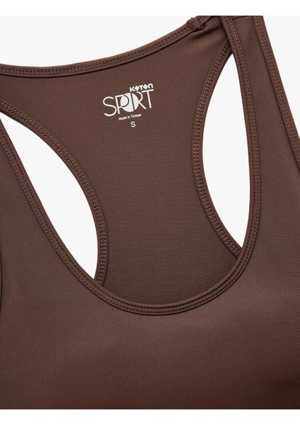U Yaka Kolsuz Slim Fit Kaplı Sporcu Sütyeni modelleri