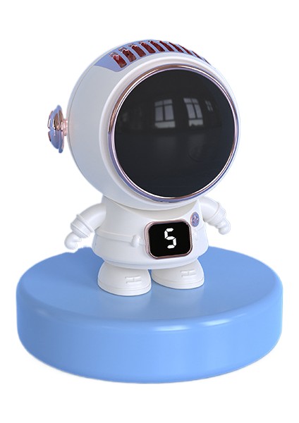 Astronot Karikatür Mini El USB Taşınabilir Öğrenci Fan (Yurt Dışından)