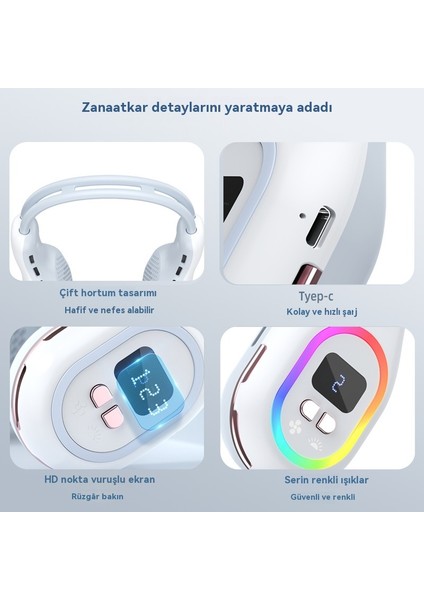 Asılı Boyun Taşınabilir Spor Sessiz Mini USB Bıçaksız Fan (Yurt Dışından) fırsatları