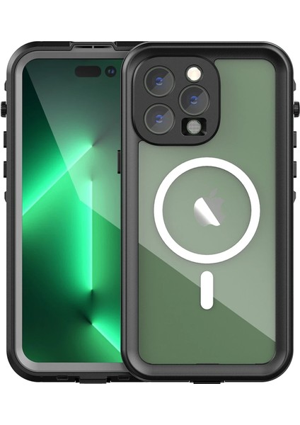 Iphone 14 Pro Max Kılıf Red Pepper Magneticsafe Su Geçirmez Kılıf - Siyah-Gri Zrnet modelleri