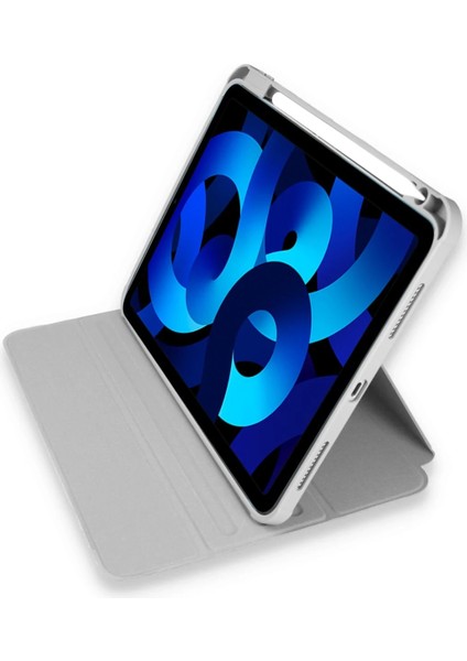 Ipad 10.2 (7.nesil) Kılıf Starling 360 Kalemlikli Tablet Kılıf - Gri Zrnet